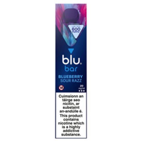 Picture of Blu Bar Vape Blue Sour Raspberry Ice 20mg x10